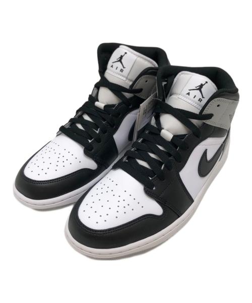 NIKE（ナイキ）NIKE (ナイキ) AIR JORDAN 1 MID グレー サイズ:US9.5/UK8.5/EUR43/cm27.5 未使用品の古着・服飾アイテム