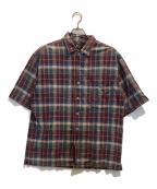 RRLダブルアールエル）の古着「半袖チェックシャツ」｜レッド