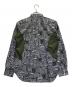 COMME des GARCONS HOMME DEUX (コムデギャルソン オム ドゥ) メッシュ切替総柄シャツ ブラック サイズ:S：13000円