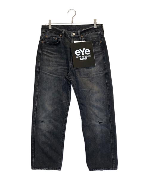 eYe COMME des GARCONS JUNYAWATANABE MAN（アイ コム デ ギャルソン ジュンヤ ワタナベ マン）eYe COMME des GARCONS JUNYAWATANABE MAN (アイ コム デ ギャルソン ジュンヤ ワタナベ マン) New Manual (ニュー・マニュアル) ダメージ加工デニムパンツ ブラック サイズ:XSの古着・服飾アイテム