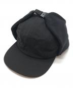 COMME des GARCONS HOMMEコムデギャルソン オム）の古着「25FWナイロンフリースキャップ」｜ブラック