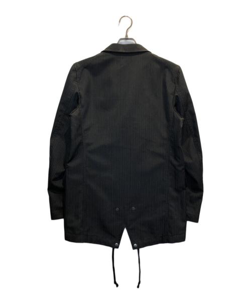 COMME des GARCONS HOMME DEUX（コムデギャルソン オム ドゥ）COMME des GARCONS HOMME DEUX (コムデギャルソン オム ドゥ) エステルヘリンボンカラーストライプジャケット グレー サイズ:Sの古着・服飾アイテム