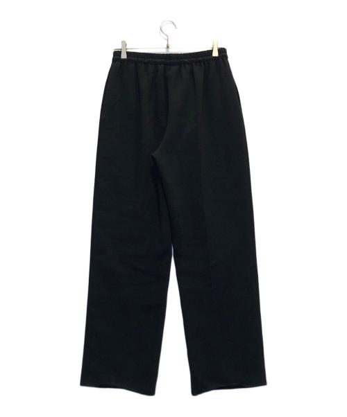 SOEJU（ソージュ）SOEJU (ソージュ) ライトクロスセンタープレスドロストパンツ ブラック サイズ:Lの古着・服飾アイテム