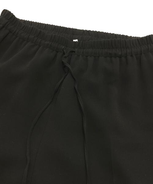 SOEJU（ソージュ）SOEJU (ソージュ) ライトクロスセンタープレスドロストパンツ ブラック サイズ:Lの古着・服飾アイテム