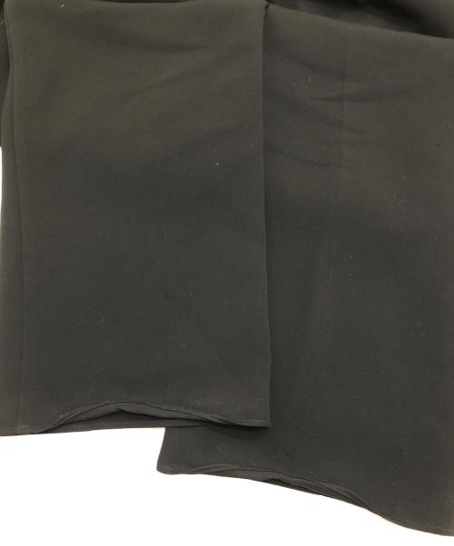 SOEJU（ソージュ）SOEJU (ソージュ) ライトクロスセンタープレスドロストパンツ ブラック サイズ:Lの古着・服飾アイテム