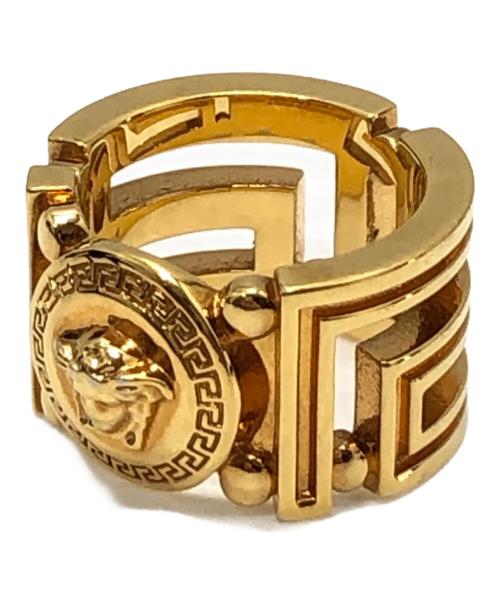 VERSACE（ヴェルサーチェ）VERSACE (ヴェルサーチェ) メデューサグレカリング カラー：ゴールド サイズ:6の古着・服飾アイテム