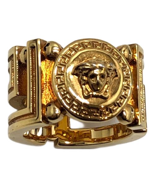 VERSACE（ヴェルサーチェ）VERSACE (ヴェルサーチェ) メデューサグレカリング カラー：ゴールド サイズ:6の古着・服飾アイテム