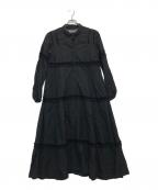 HALLELUJAHハレルヤ）の古着「リネンレースワンピース」｜ブラック