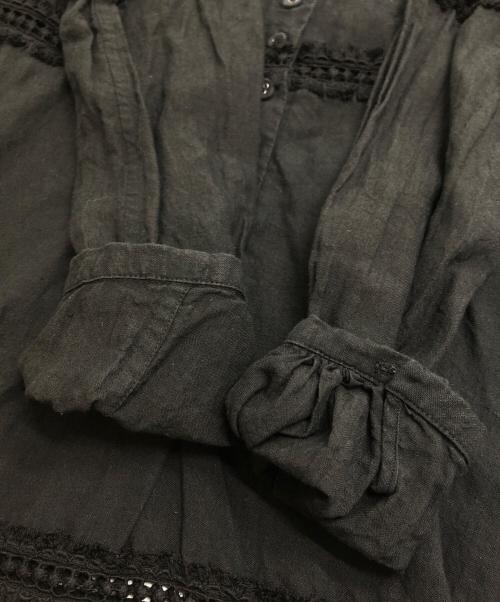 HALLELUJAH（ハレルヤ）HALLELUJAH (ハレルヤ) リネンレースワンピース ブラック サイズ:38の古着・服飾アイテム