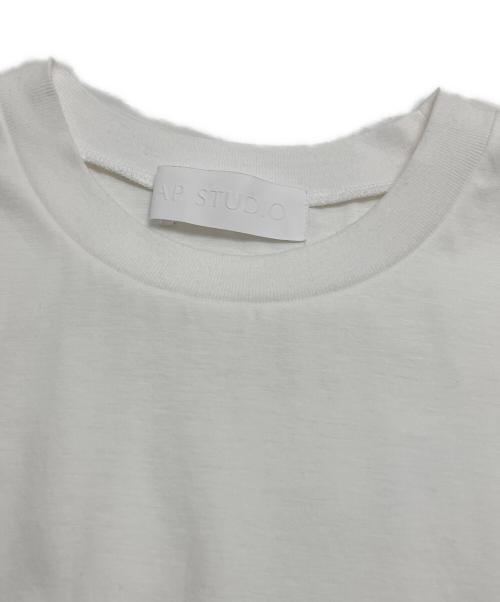 AP STUDIO（エーピーストゥディオ）AP STUDIO (エーピーストゥディオ) コンパクトTシャツ ホワイト サイズ:表記なしの古着・服飾アイテム
