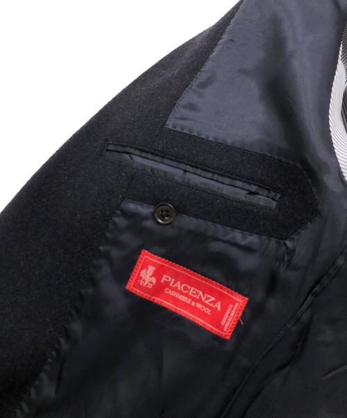 THE SUIT COMPANY（ザ・スーツカンパニー）THE SUIT COMPANY (ザ・スーツカンパニー) BEGIN (ビギン) カシミヤ混コート ネイビー サイズ:Lの古着・服飾アイテム