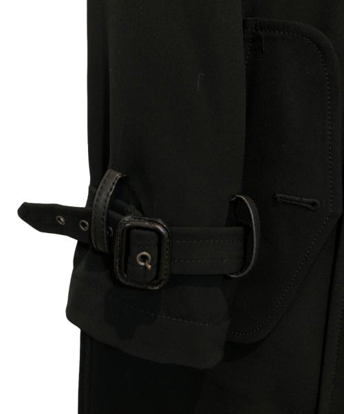 POLO RALPH LAUREN（ポロ・ラルフローレン）POLO RALPH LAUREN (ポロ・ラルフローレン) レザー切替トレンチコート ネイビー サイズ:8の古着・服飾アイテム