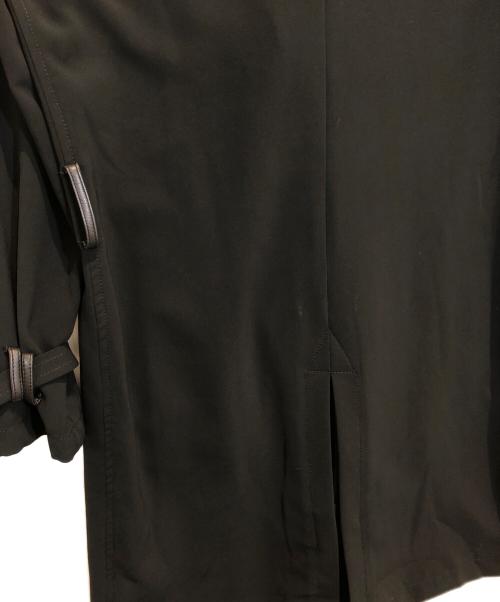 POLO RALPH LAUREN（ポロ・ラルフローレン）POLO RALPH LAUREN (ポロ・ラルフローレン) レザー切替トレンチコート ネイビー サイズ:8の古着・服飾アイテム