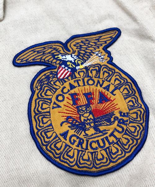 HOUSTON（ヒューストン）HOUSTON (ヒューストン) リネンFFAジャケット アイボリー サイズ:XLの古着・服飾アイテム