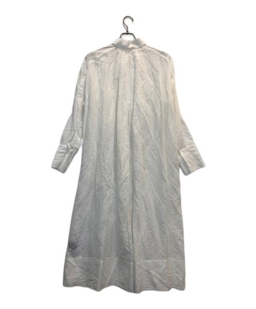 CHAOS（カオス）CHAOS (カオス) リネン混シャツワンピース ホワイト サイズ:Fの古着・服飾アイテム