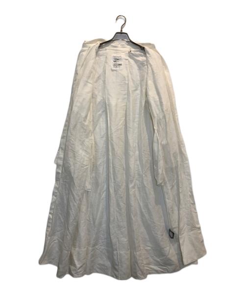 CHAOS（カオス）CHAOS (カオス) リネン混シャツワンピース ホワイト サイズ:Fの古着・服飾アイテム