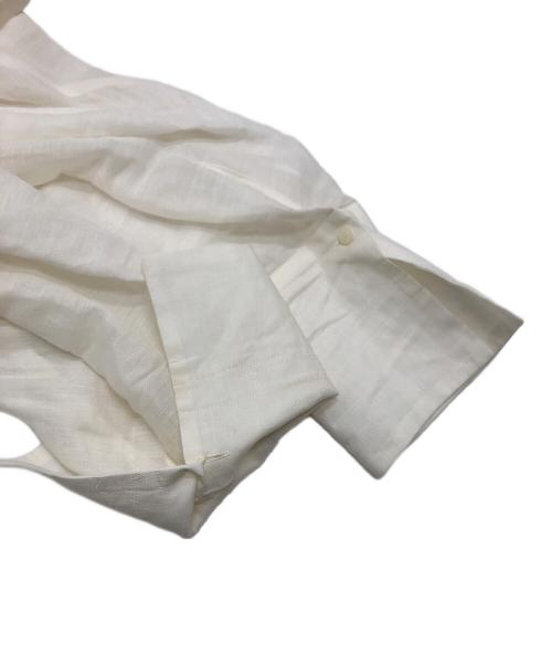 CHAOS（カオス）CHAOS (カオス) リネン混シャツワンピース ホワイト サイズ:Fの古着・服飾アイテム