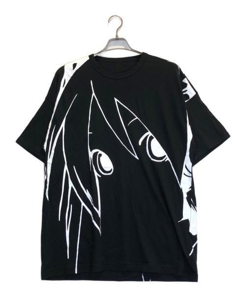 GROUND Y（グラウンドワイ）GROUND Y (グラウンドワイ) プリントTシャツ ブラック サイズ:3の古着・服飾アイテム