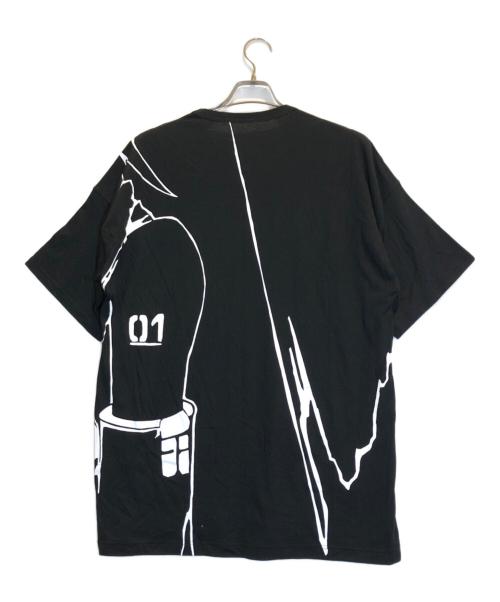 GROUND Y（グラウンドワイ）GROUND Y (グラウンドワイ) プリントTシャツ ブラック サイズ:3の古着・服飾アイテム