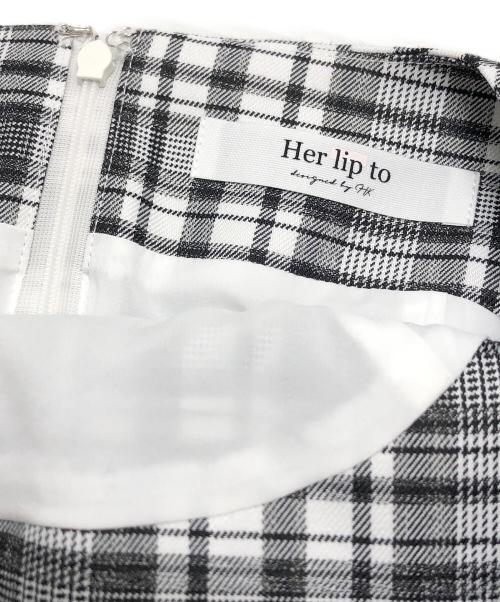 HER LIP TO（ハーリップトゥ）Her lip to (ハーリップトゥ) Paddington Mini Dress ブラック サイズ:Sの古着・服飾アイテム