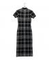 HER LIP TO (ハーリップトゥ) Gold-Buttoned Plaid Knit Dress ブラック サイズ:S：12000円