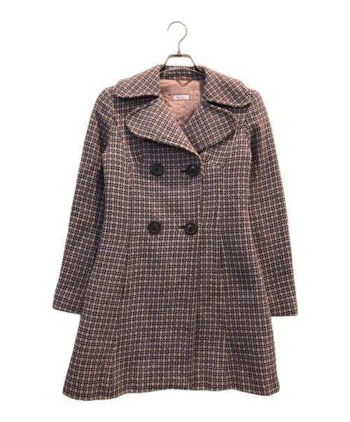 MAX&Co.（マックスアンドコー）MAX&Co. (マックスアンドコー) モヘヤ混コート ピンク サイズ:40の古着・服飾アイテム