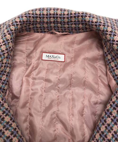 MAX&Co.（マックスアンドコー）MAX&Co. (マックスアンドコー) モヘヤ混コート ピンク サイズ:40の古着・服飾アイテム