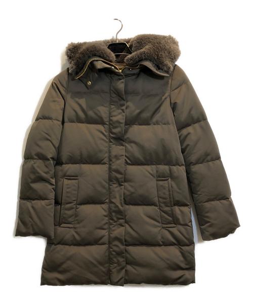 MACKINTOSH（マッキントッシュ）MACKINTOSH (マッキントッシュ) メイボールファー付きダウンコート ブラウン サイズ:34の古着・服飾アイテム