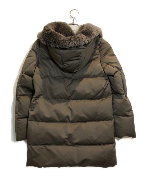 MACKINTOSH（マッキントッシュ）MACKINTOSH (マッキントッシュ) メイボールファー付きダウンコート ブラウン サイズ:34の古着・服飾アイテム