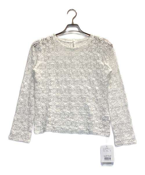 CADUNE（カデュネ）CADUNE (カデュネ) レースカットソー ホワイト サイズ:38 未使用品の古着・服飾アイテム