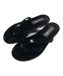 CHANEL（シャネル）の古着「ココマークサンダル」｜ブラック