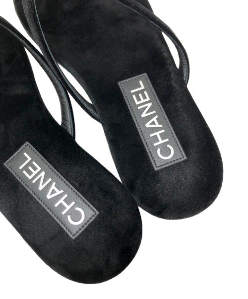 CHANEL（シャネル）CHANEL (シャネル) ココマークサンダル ブラック サイズ:36の古着・服飾アイテム