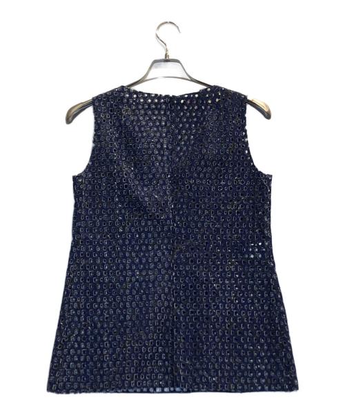 MARNI（マルニ）MARNI (マルニ) ノースリーブブラウス ネイビー サイズ:38の古着・服飾アイテム