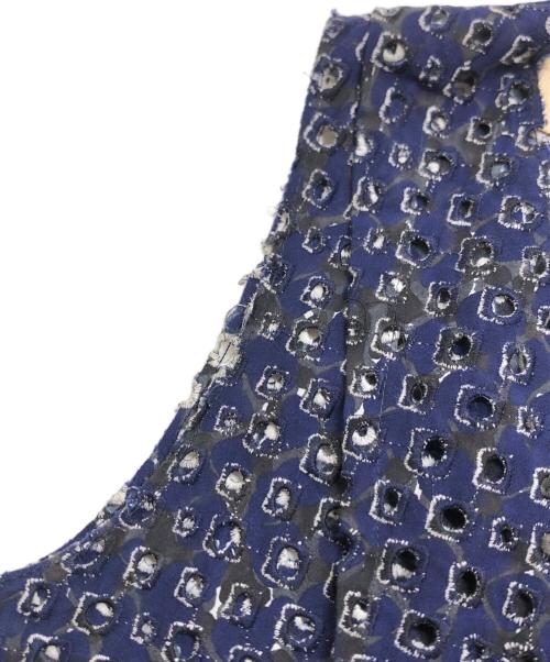 MARNI（マルニ）MARNI (マルニ) ノースリーブブラウス ネイビー サイズ:38の古着・服飾アイテム