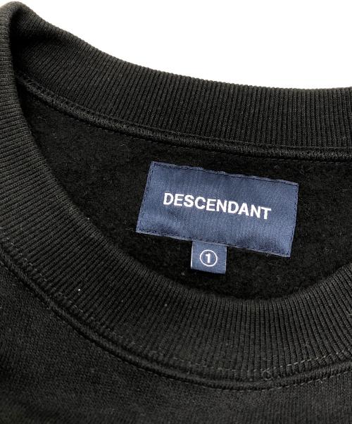 DESCENDANT（ディセンダント）DESCENDANT (ディセンダント) プリントスウェット ブラック サイズ:1の古着・服飾アイテム