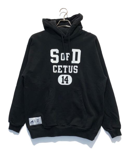 DESCENDANT（ディセンダント）DESCENDANT (ディセンダント) SONS HOODIE ブラック サイズ:2の古着・服飾アイテム