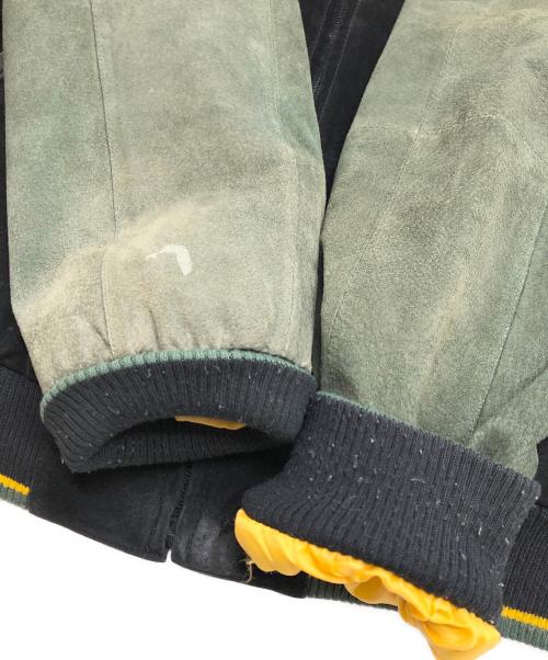 NFL（エヌエフエル）NFL (エヌエフエル) ピッグレザースタジャン グリーン サイズ:Lの古着・服飾アイテム