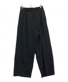 juha（ユハ）の古着「2タックワイドイージーパンツ」｜ブラック
