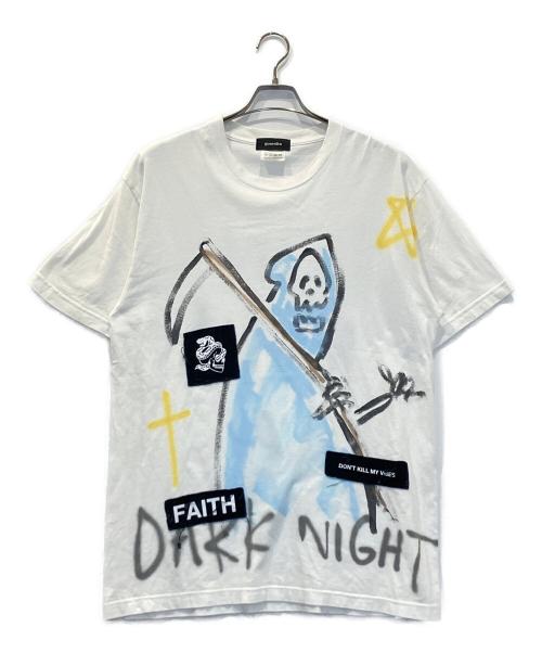 guernika（ゲルニカ）guernika (ゲルニカ) ハンドペイントTシャツ ホワイト サイズ:XXLの古着・服飾アイテム