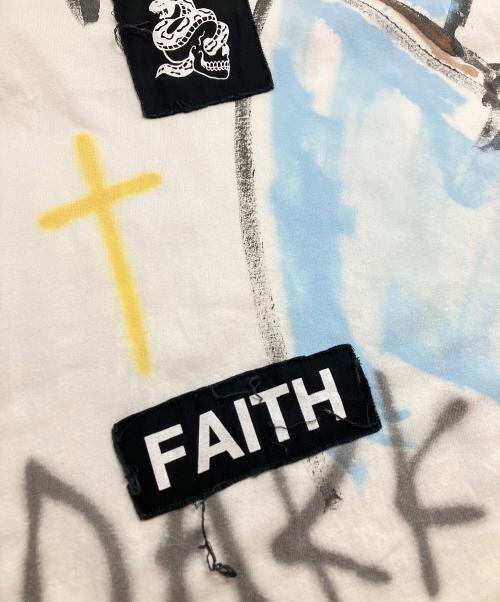 guernika（ゲルニカ）guernika (ゲルニカ) ハンドペイントTシャツ ホワイト サイズ:XXLの古着・服飾アイテム