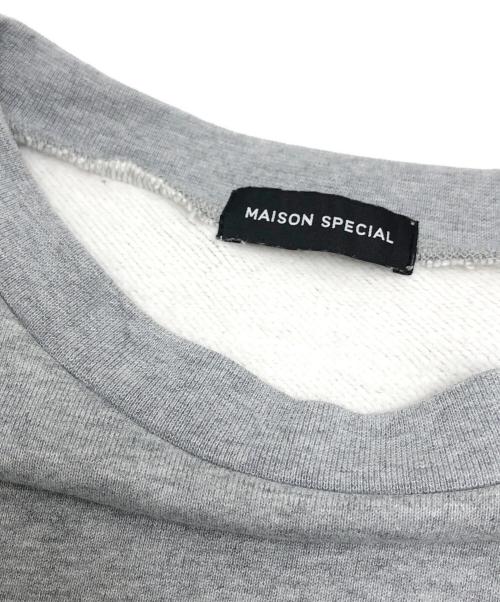 MAISON SPECIAL（メゾンスペシャル）MAISON SPECIAL (メゾンスペシャル) 2way Vibe Crew Neck Sweat グレー サイズ:Freeの古着・服飾アイテム