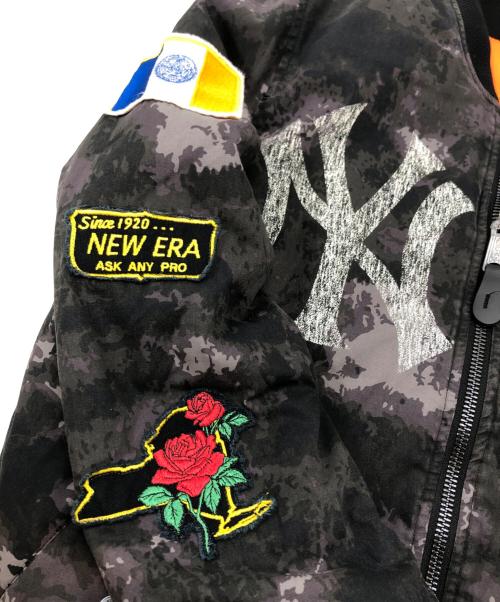ALPHA INDUSTRIES（アルファインダストリーズ）ALPHA INDUSTRIES (アルファインダストリーズ) New Era (ニューエラ) New York Yankees MLB X Alpha Black Bomber Jacket ブラック サイズ:Mの古着・服飾アイテム