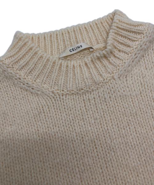 CELINE（セリーヌ）CELINE (セリーヌ) ハイネックニット アイボリー サイズ:Mの古着・服飾アイテム