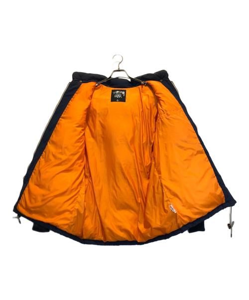 stussy（ステューシー）stussy (ステューシー) フーデッドダウンジャケット ネイビー サイズ:Ｌの古着・服飾アイテム