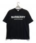 BURBERRY LONDON（バーバリーロンドン）の古着「ロゴプリントTシャツ」｜ブラック