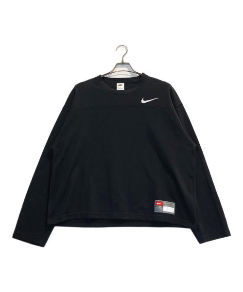 NIKE（ナイキ）NIKE (ナイキ) stussy (ステューシー) ロゴメッシュカットソー ブラック サイズ:Mの古着・服飾アイテム