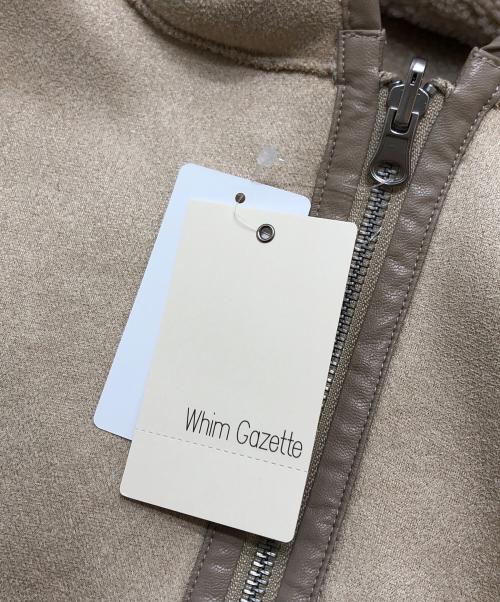 Whim Gazette（ウィムガゼット）Whim Gazette (ウィムガゼット) 【THE PAUSE】ボアフードロングジレ ベージュ サイズ:FREE 未使用品の古着・服飾アイテム