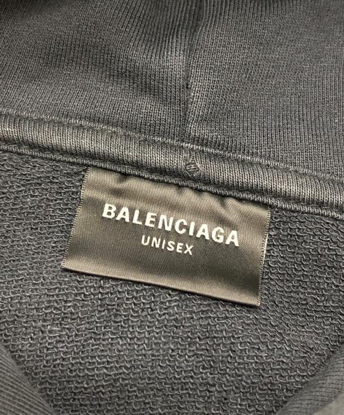 BALENCIAGA（バレンシアガ）BALENCIAGA (バレンシアガ) METAL OUTLINE HOODIE グレー サイズ:2の古着・服飾アイテム