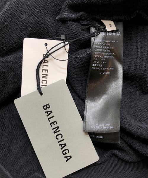 BALENCIAGA（バレンシアガ）BALENCIAGA (バレンシアガ) METAL OUTLINE HOODIE グレー サイズ:2の古着・服飾アイテム