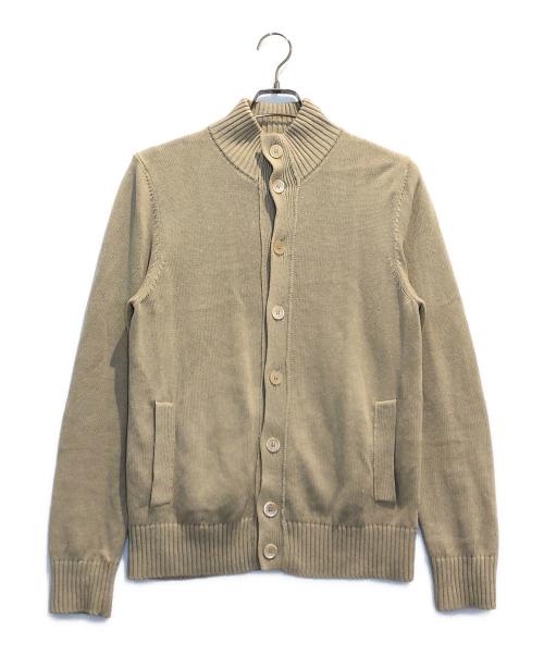 Zanone（ザノーネ）Zanone (ザノーネ) リネンコットンスタンドカラーカーディガン ベージュ サイズ:48の古着・服飾アイテム